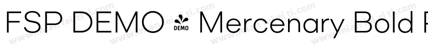 FSP DEMO - Mercenary Bold Regular字体转换